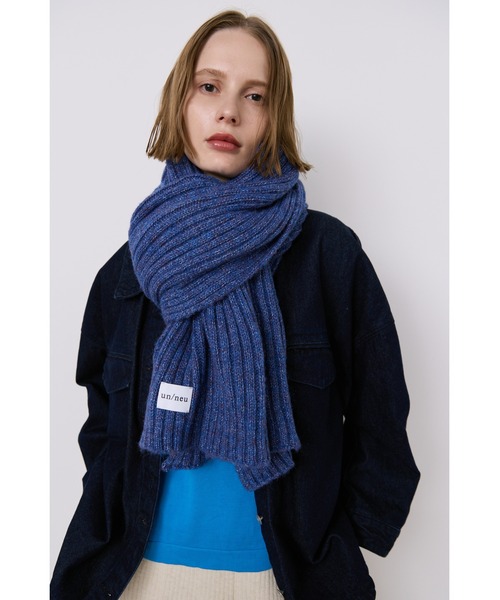 リブニットビッグストール / 大判ストール / マフラー（マフラー）｜un
