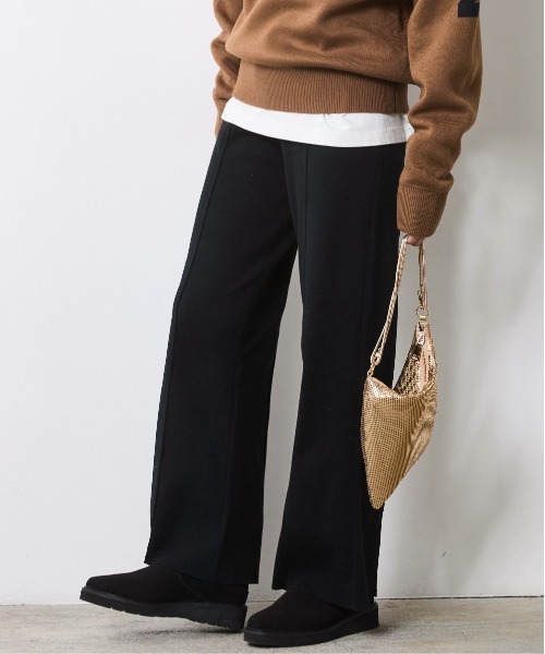 CHIC STYLE（シックスタイル）の「ニットストレートパンツ＜大きいサイズ有＞シックスタイル（その他パンツ・レディース・ブラック/グレー/ベージュ・M/L/LL/3L/4L/5L）」の22枚目の写真