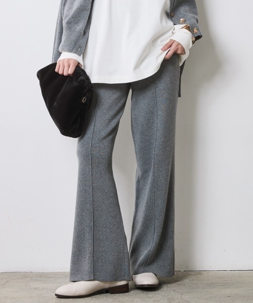 CHIC STYLE（シックスタイル）の「ニットストレートパンツ＜大きいサイズ有＞シックスタイル（その他パンツ・レディース・ブラック/グレー/ベージュ・M/L/LL/3L/4L/5L）」の8枚目の写真