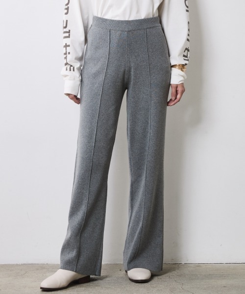 CHIC STYLE（シックスタイル）の「ニットストレートパンツ＜大きいサイズ有＞シックスタイル（その他パンツ・レディース・ブラック/グレー/ベージュ・M/L/LL/3L/4L/5L）」の10枚目の写真