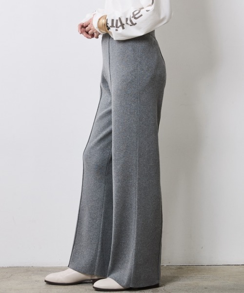 CHIC STYLE（シックスタイル）の「ニットストレートパンツ＜大きいサイズ有＞シックスタイル（その他パンツ・レディース・ブラック/グレー/ベージュ・M/L/LL/3L/4L/5L）」の11枚目の写真