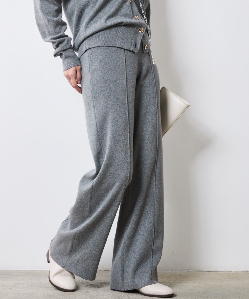 CHIC STYLE（シックスタイル）の「ニットストレートパンツ＜大きいサイズ有＞シックスタイル（その他パンツ・レディース・ブラック/グレー/ベージュ・M/L/LL/3L/4L/5L）」の18枚目の写真