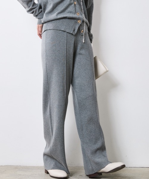 CHIC STYLE（シックスタイル）の「ニットストレートパンツ＜大きいサイズ有＞シックスタイル（その他パンツ・レディース・ブラック/グレー/ベージュ・M/L/LL/3L/4L/5L）」の19枚目の写真