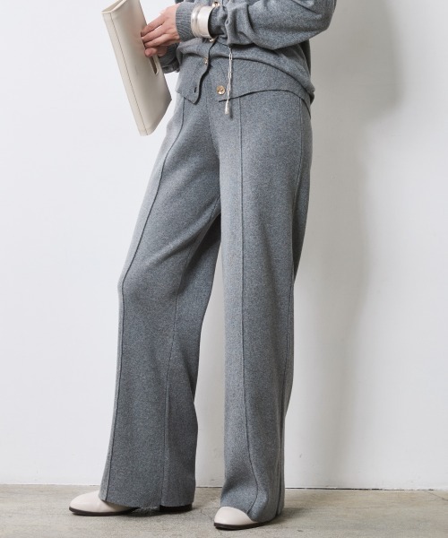 CHIC STYLE（シックスタイル）の「ニットストレートパンツ＜大きいサイズ有＞シックスタイル（その他パンツ・レディース・ブラック/グレー/ベージュ・M/L/LL/3L/4L/5L）」の20枚目の写真