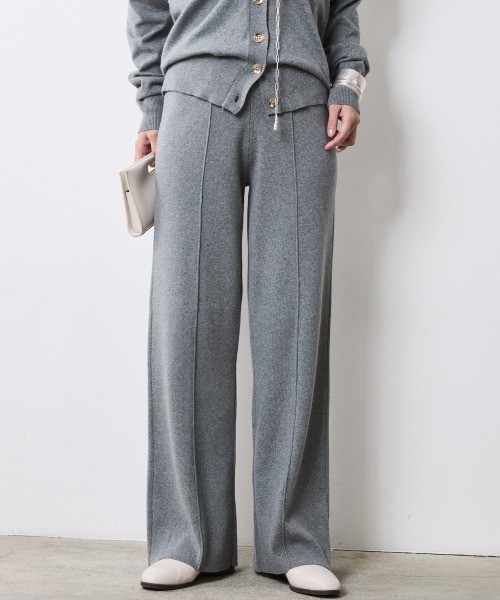 CHIC STYLE（シックスタイル）の「ニットストレートパンツ＜大きいサイズ有＞シックスタイル（その他パンツ・レディース・ブラック/グレー/ベージュ・M/L/LL/3L/4L/5L）」の21枚目の写真