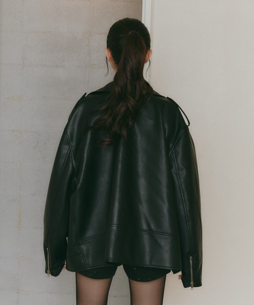 PUレザーオーバーライダース（ライダースジャケット）｜BLONDEY