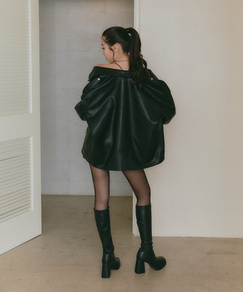 PUレザーオーバーライダース（ライダースジャケット）｜BLONDEY