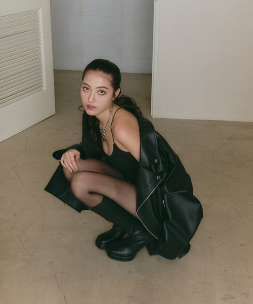 PUレザーオーバーライダース（ライダースジャケット）｜BLONDEY