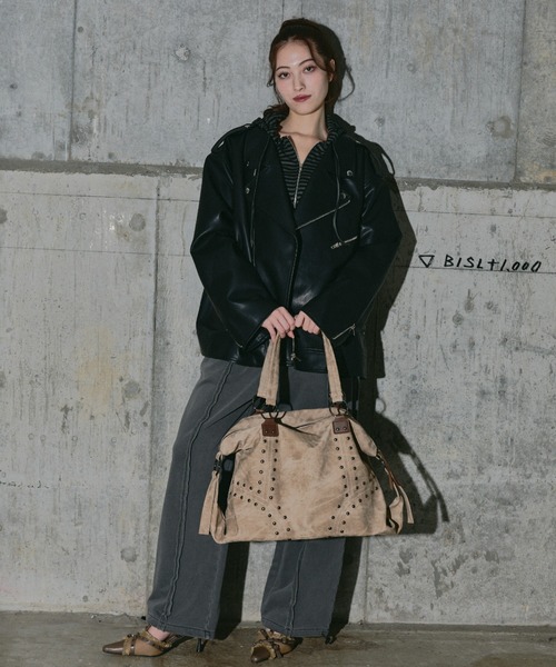 PUレザーオーバーライダース（ライダースジャケット）｜BLONDEY