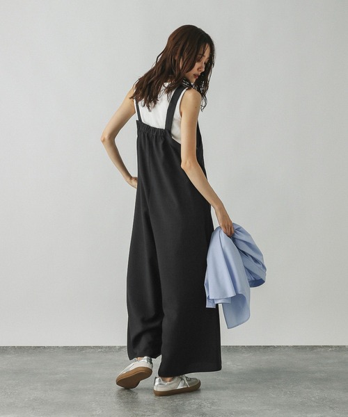 GLOBAL WORK（グローバルワーク）の「アソートギャザーワイドサロペ/587823（サロペット/オーバーオール・レディース・スミクロ/ダークブラウン/ブルー系その他4/グレー系その他2・LARGE/MEDIUM）」の19枚目の写真