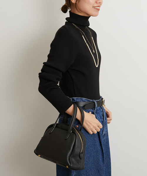 JOURNAL STANDARD relume（ジャーナルスタンダード　レリューム）の「《WEB限定追加 / 新色》スイスオーガニックコットンタートルネックプルオーバー（ニット/セーター・レディース・ホワイト/ブラウン/ベージュ系その他/レッド/ブラック/ブルー・FREE）」の9枚目の写真