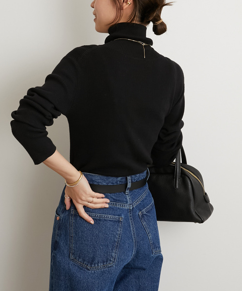 JOURNAL STANDARD relume（ジャーナルスタンダード　レリューム）の「《WEB限定追加 / 新色》スイスオーガニックコットンタートルネックプルオーバー（ニット/セーター・レディース・ホワイト/ブラウン/ベージュ系その他/レッド/ブラック/ブルー・FREE）」の10枚目の写真