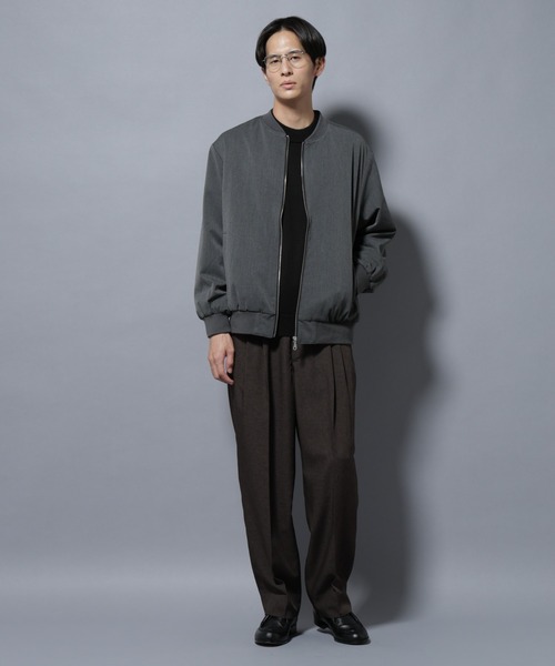 ma.na様 タッティコ] ナッパレザー ボンバー ジャケット, black | Max Mara