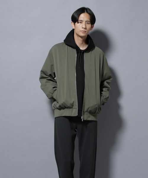 NANO universe（ナノユニバース）の「TRインタックMA-1（MA-1・メンズ・ブラック/チャコール/カーキ・L/M/S/XL）」の15枚目の写真