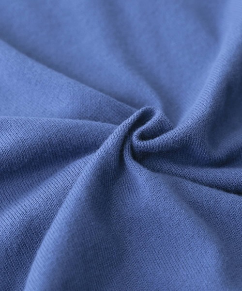 n'OrLABEL（ノアールレーベル）の「『Vネックニットチュニック』（ニット/セーター・レディース・ネイビー/ブラック/杢グレー/ブルーグリーン・1/2）」の8枚目の写真