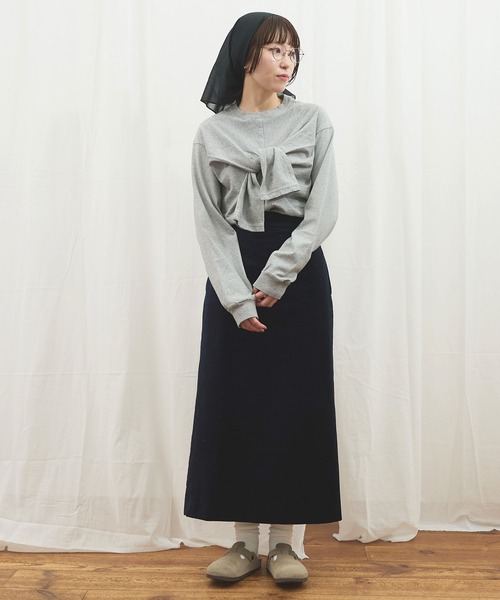 fig Ｌondon（フィグロンドン）の「tie me tee（Tシャツ/カットソー・レディース・グレー/レッド/ホワイト・FREE）」の22枚目の写真