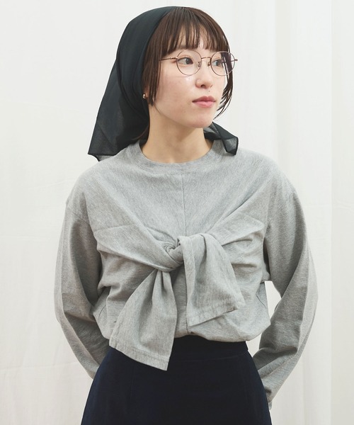 fig Ｌondon（フィグロンドン）の「tie me tee（Tシャツ/カットソー・レディース・グレー/レッド/ホワイト・FREE）」の16枚目の写真