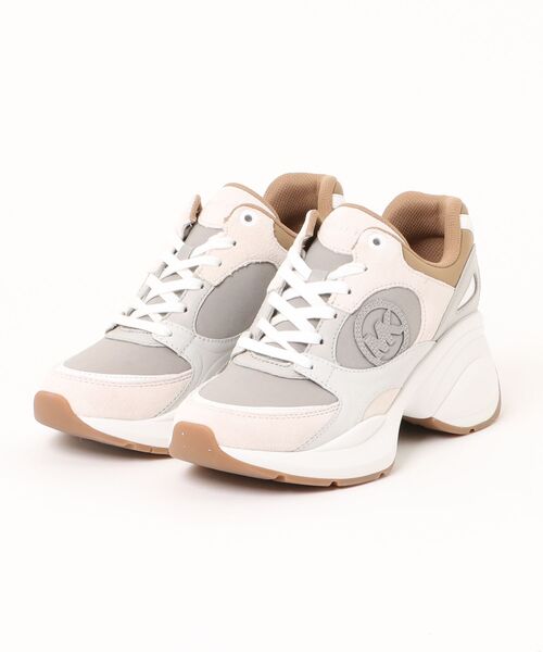 セール】ZUMA カラーブロック レザー ナイロン スニーカー（スニーカー