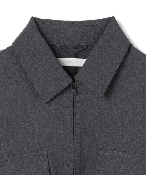 UNFILO(アンフィーロ)の「WOOL TOUCH 機能美シャツブルゾン(その他アウター・メンズ・ネイビー系/グレー系/ブラック系・X-LARGE/SMALL/LARGE/MEDIUM)」の7枚目の写真