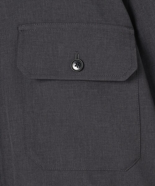UNFILO(アンフィーロ)の「WOOL TOUCH 機能美シャツブルゾン(その他アウター・メンズ・ネイビー系/グレー系/ブラック系・X-LARGE/SMALL/LARGE/MEDIUM)」の8枚目の写真