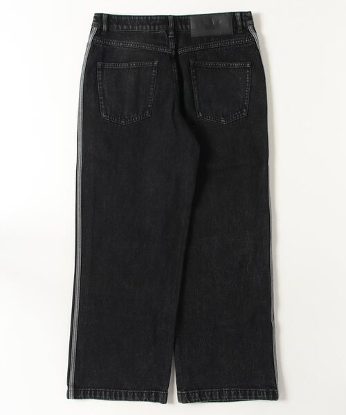 くるみん様　アディカラー デニム スリーストライプス トラックパンツ　ブラック レディース アディカラー デニム スリーストライプス トラックパンツ