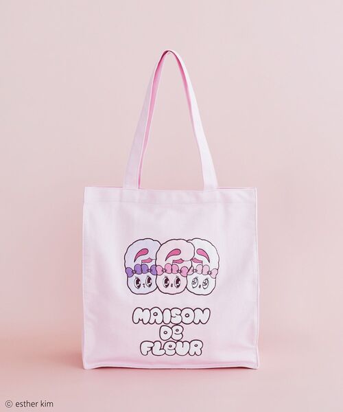 MaisondeFLEUR EstherBunny スクエアトートバッグ ピンク MaisondeFLEUR EstherBunny スクエアトートバッグ ピンク - メルカリ
