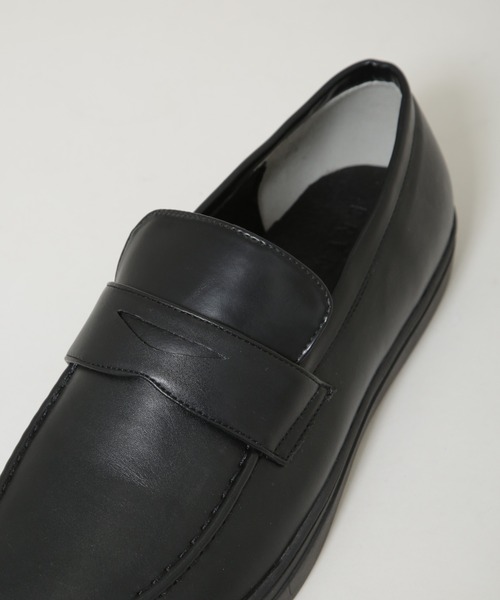 NANO universe(ナノユニバース)の「コインローファースニーカー(ローファー・メンズ・ブラック・S/M/L)」の7枚目の写真