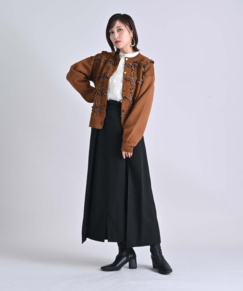 RAW FUDGE(ローファッジ)の「フリルサスペンダー付スカート(スカート・レディース・ブラック/チャコールグレー・M)」の17枚目の写真