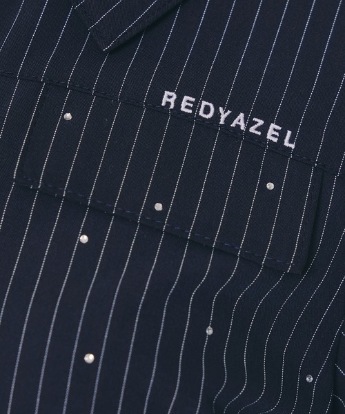 REDYAZEL（レディアゼル）の「ビジューロゴストライプシャツブラウス（シャツ/ブラウス・レディース・ホワイト系その他/ブルー系その他/グレー系その他・FREE）」の13枚目の写真
