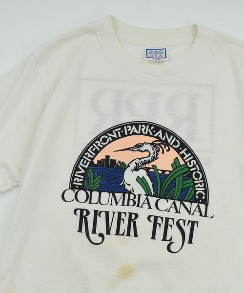 LABORATORY R（ラボラトリーアール）の「【USED】90’s “COLUMBIA CANAL RIVER FEST” アニマル Tシャツ USA製（Tシャツ/カットソー・メンズ・ホワイト・LARGE）」の13枚目の写真