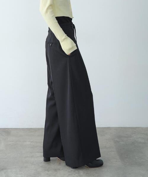 CODE A（コードエー）の「urban tailor wide trousers（その他パンツ・レディース・ブラック/ブラウン系・34/35/38/36）」の8枚目の写真