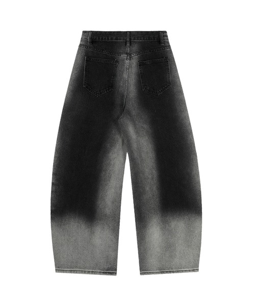 HOOK(フック)の「グラデーションカラー コクーン デニムパンツ(デニムパンツ・メンズ・ブルー/ブラック・MEDIUM/SMALL/LARGE)」の6枚目の写真