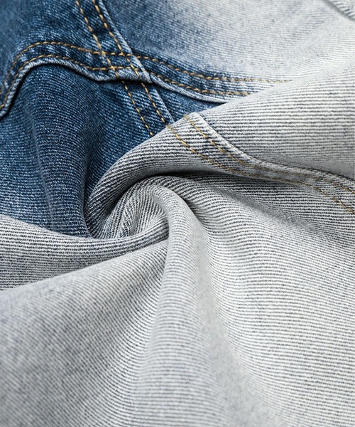 HOOK(フック)の「グラデーションカラー コクーン デニムパンツ(デニムパンツ・メンズ・ブルー/ブラック・MEDIUM/SMALL/LARGE)」の15枚目の写真