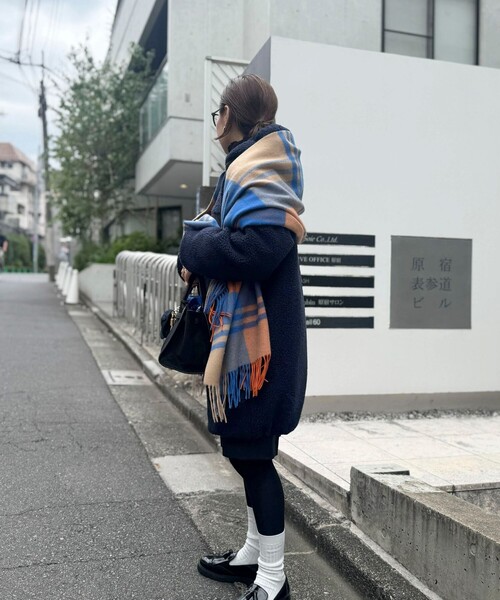 TWEED MILL（ツイードミル）の「【TWEEDMILL/ツィードミル】ラムズウールストール（ストール/ショール・レディース・イエロー系その他/ブルー系その他/パープル系その他・FREE）」の14枚目の写真