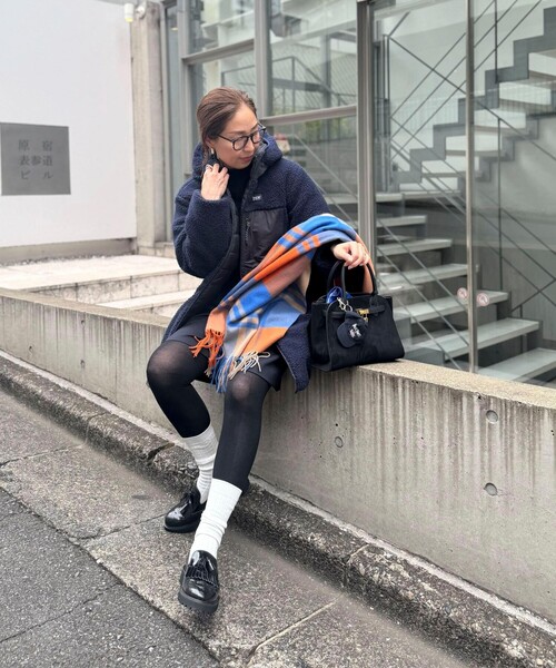 TWEED MILL（ツイードミル）の「【TWEEDMILL/ツィードミル】ラムズウールストール（ストール/ショール・レディース・イエロー系その他/ブルー系その他/パープル系その他・FREE）」の15枚目の写真