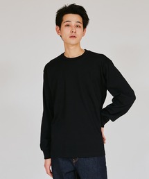 HANES（ヘインズ）の「Hanes/ヘインズ 1Pクルーネックロングスリーブ Ｔシャツ（Tシャツ/カットソー・メンズ）」