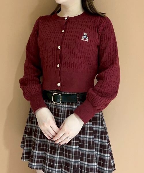 REDYAZEL（レディアゼル）の「ローベルトプリーツミニスカート（スカート・レディース・ブラウン系その他/ブラウン/レッド系その他/ブラック・MEDIUM/SMALL）」の13枚目の写真