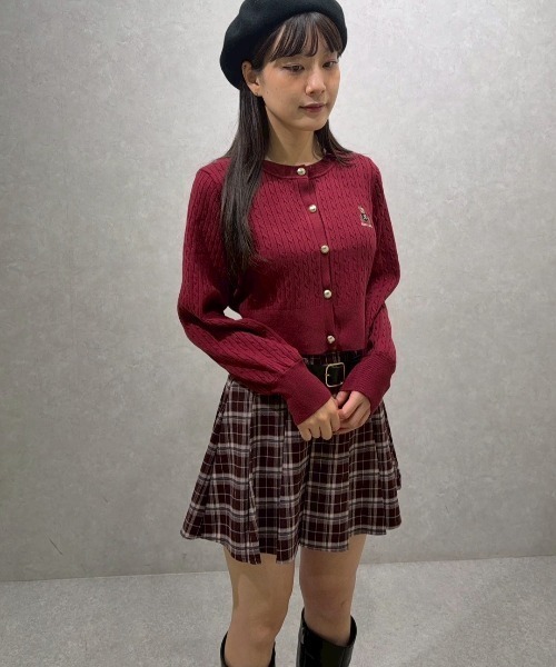 REDYAZEL（レディアゼル）の「ローベルトプリーツミニスカート（スカート・レディース・ブラウン系その他/ブラウン/レッド系その他/ブラック・MEDIUM/SMALL）」の10枚目の写真