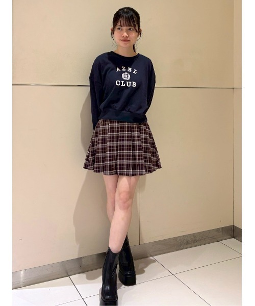 REDYAZEL（レディアゼル）の「ローベルトプリーツミニスカート（スカート・レディース・ブラウン系その他/ブラウン/レッド系その他/ブラック・MEDIUM/SMALL）」の21枚目の写真