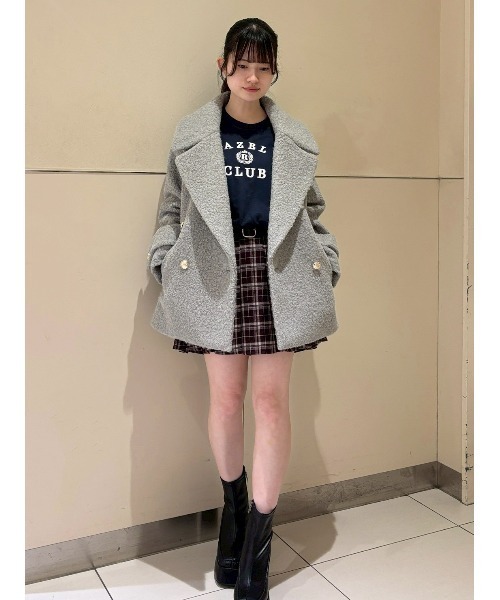 REDYAZEL（レディアゼル）の「ローベルトプリーツミニスカート（スカート・レディース・ブラウン系その他/ブラウン/レッド系その他/ブラック・MEDIUM/SMALL）」の22枚目の写真