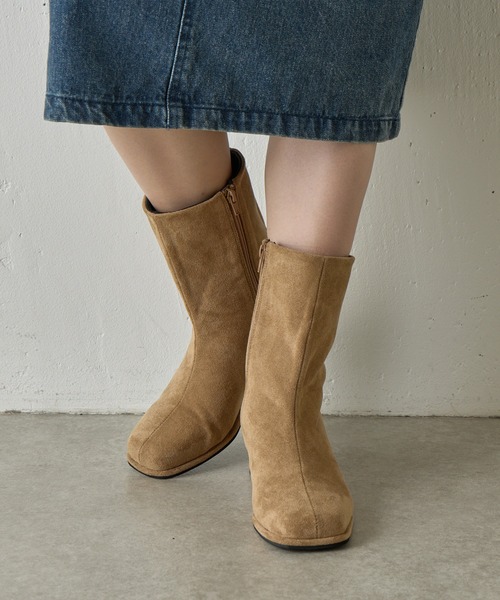 COLONY 2139（コロニートゥーワンスリーナイン）の「スエードライクブーツ（ブーツ・レディース・ベージュ/ブラック・MEDIUM/LARGE）」の7枚目の写真