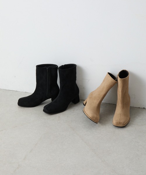 COLONY 2139（コロニートゥーワンスリーナイン）の「スエードライクブーツ（ブーツ・レディース・ベージュ/ブラック・MEDIUM/LARGE）」の13枚目の写真