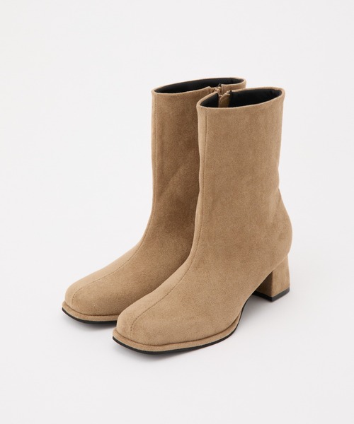 COLONY 2139（コロニートゥーワンスリーナイン）の「スエードライクブーツ（ブーツ・レディース・ベージュ/ブラック・MEDIUM/LARGE）」の9枚目の写真