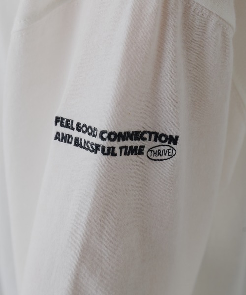 FEEL GOOD CONNECTION AND BLISSFUL TIME（フィールグッドコネクションアンドブリスフルタイム）の「オーガニックコットンシアーガーゼカットソー（Tシャツ/カットソー・レディース・ブラウン/オフホワイト・FREE）」の17枚目の写真