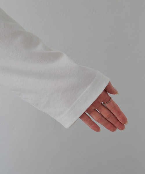 FEEL GOOD CONNECTION AND BLISSFUL TIME（フィールグッドコネクションアンドブリスフルタイム）の「オーガニックコットンシアーガーゼカットソー（Tシャツ/カットソー・レディース・ブラウン/オフホワイト・FREE）」の18枚目の写真