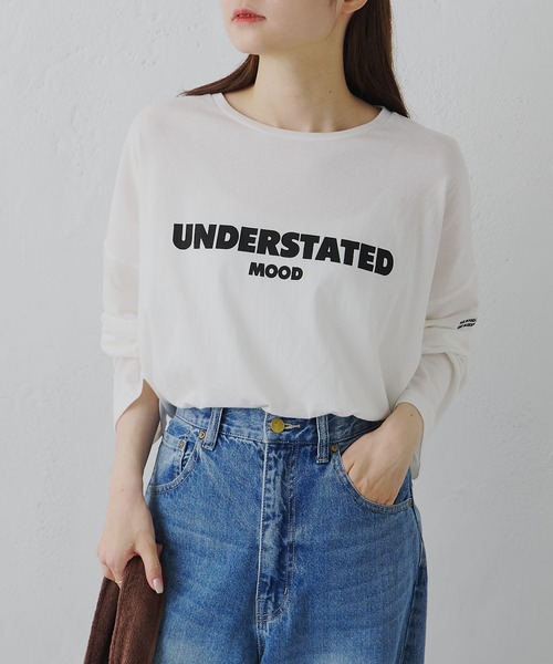 FEEL GOOD CONNECTION AND BLISSFUL TIME（フィールグッドコネクションアンドブリスフルタイム）の「オーガニックコットンシアーガーゼカットソー（Tシャツ/カットソー・レディース・ブラウン/オフホワイト・FREE）」の4枚目の写真