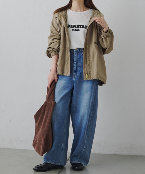 FEEL GOOD CONNECTION AND BLISSFUL TIME（フィールグッドコネクションアンドブリスフルタイム）の「オーガニックコットンシアーガーゼカットソー（Tシャツ/カットソー・レディース・ブラウン/オフホワイト・FREE）」の9枚目の写真