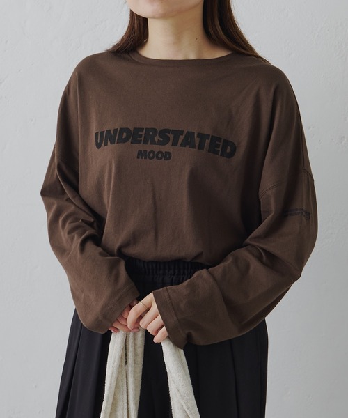 FEEL GOOD CONNECTION AND BLISSFUL TIME（フィールグッドコネクションアンドブリスフルタイム）の「オーガニックコットンシアーガーゼカットソー（Tシャツ/カットソー・レディース・ブラウン/オフホワイト・FREE）」の10枚目の写真