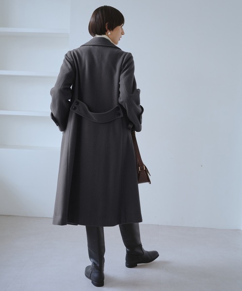 ROPE' PICNIC（ロペピクニック）の「JAPAN FABRIC ダブルチェスターコート/一部WEB限定カラー（チェスターコート・レディース・ブラック/グレー/グレー系その他/ベージュ系その他2・FREE）」の6枚目の写真