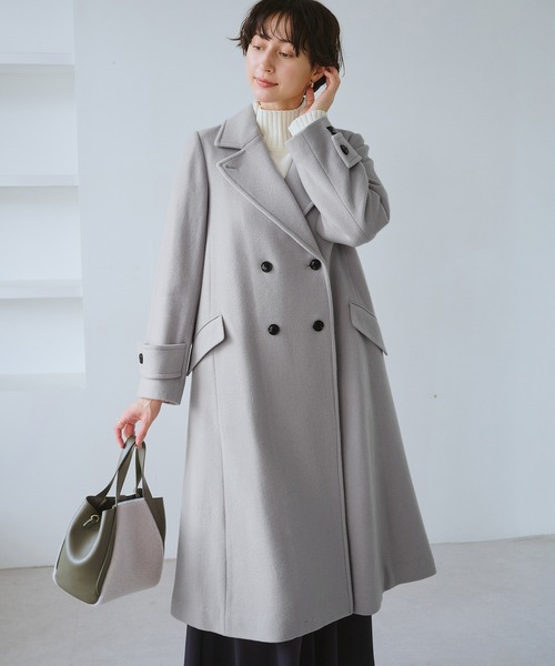 ROPE' PICNIC（ロペピクニック）の「JAPAN FABRIC ダブルチェスターコート/一部WEB限定カラー（チェスターコート・レディース・ブラック/グレー/グレー系その他/ベージュ系その他2・FREE）」の19枚目の写真